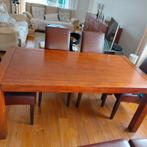 Tafel en stoelen, Huis en Inrichting, Ophalen of Verzenden, Zo goed als nieuw, Kersenhout