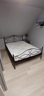 bed, Huis en Inrichting, Slaapkamer | Bedden, Ophalen, Gebruikt, Bruin, Tweepersoons