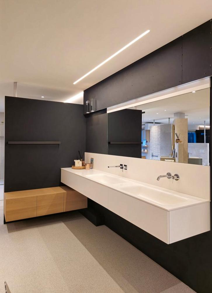 Casabath badkamermeubel hoekopstelling, Maison & Meubles, Salle de bain | Meubles de Salle de bain, Neuf, Lavabo ou Évier, 200 cm ou plus