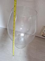 glazen deco vaas, Huis en Inrichting, Woonaccessoires | Vazen, Minder dan 50 cm, Glas, Zo goed als nieuw, Ophalen