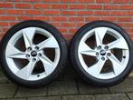 twee Audi A3 lichtmetalen velgen 8Y 17'' Continental banden, Ophalen, Banden en Velgen, Nieuw, 17 inch