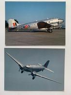 4 Postkaarten DC-3 / C-47 Dakota Skytrain Belgian Air Force, Autres types, Armée de l'air, Enlèvement ou Envoi