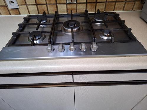 Gasfornuis, inbouw oven,dampkap, Huis en Inrichting, Keuken | Keukenelementen, Gebruikt, Bruin, Grijs, Ophalen