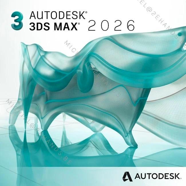 AutoDesk 3ds Max 2026 | Windows | Levenslang | Installat, Computers en Software, Ontwerp- en Bewerkingssoftware, Nieuw, Windows