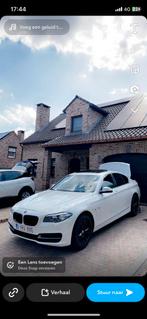 Bmw 518d f10, Auto's, Achterwielaandrijving, Wit, Leder, Xenon verlichting