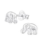 Zilveren olifant oorbellen, Nieuw, Ophalen of Verzenden, Knopjes of Stekers, Zilver