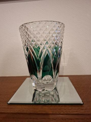 Superbe vase cristal Val Saint-Lambert, Enlèvement ou Envoi