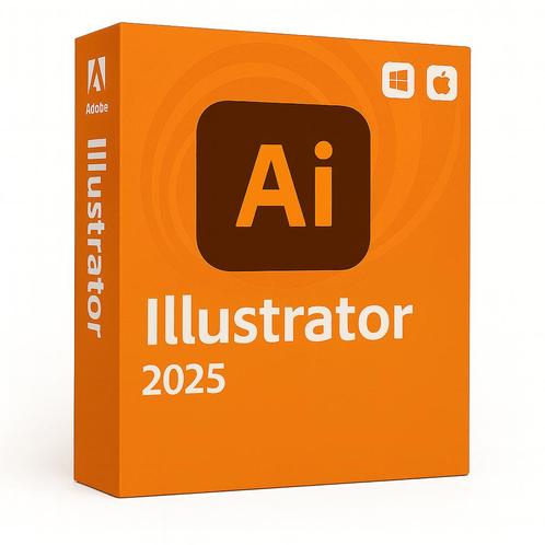 Illustrator 2025 - licentie, Computers en Software, Ontwerp- en Bewerkingssoftware, Nieuw, MacOS, Windows, Linux, Ophalen