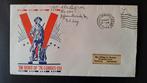Patriottische cover uit de Tweede Wereldoorlog, VS 1943, Verzamelen, Ophalen of Verzenden