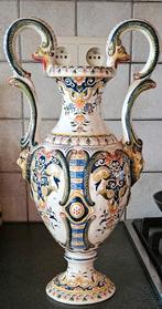 Vase amphore vintage vieux rouen ceramique 19ème siècle, Enlèvement ou Envoi