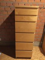 Ikea ladekast Malm, 6 lades, bovenaan met spiegel, Huis en Inrichting, Kasten | Ladekasten, Minder dan 50 cm, 5 laden of meer