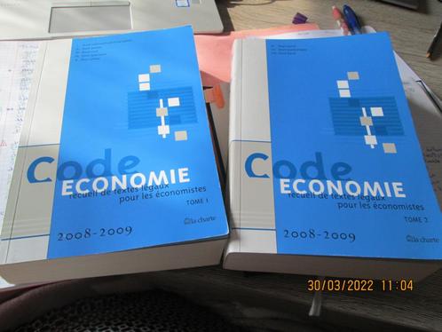 Code Economie TOME 1 et 2, Livres, Économie, Management & Marketing, Comme neuf, Économie et Marketing, Enlèvement ou Envoi