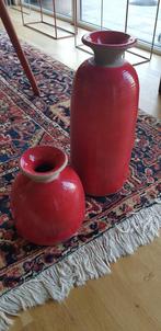 Trendy keramische vazen, Maison & Meubles, Accessoires pour la Maison | Vases, Enlèvement, Comme neuf, Rouge