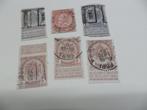 Vintage België 6 postzegels geannuleerd 1896, 1897, 1898, 18, Postzegels en Munten, Postzegels | Europa | België, Gestempeld, Ophalen of Verzenden