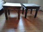 Paire de tables d'appoint rustiques, Maison & Meubles, Tables | Tables d'appoint, Moins de 45 cm, Bois, Enlèvement, Utilisé