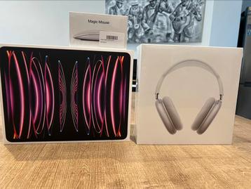 iPad Pro 12.9 inch 6th gen WiFi+cellular, AirPod Max, mouse