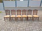 Lot de 6 chaises en bois – Solides, confortables, Ophalen, Bruin, Zo goed als nieuw, Vijf, Zes of meer stoelen