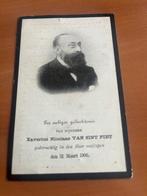 Rouwprentje X. Van Sint Piet Borgharen 1835 + Mechelen 1906, Verzamelen, Bidprentjes en Rouwkaarten, Verzenden, Rouwkaart