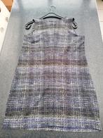 Overgooier jurk Karoo 38 vintage, zwart+ fijne strepen paars, Ophalen of Verzenden, Gedragen, Maat 38/40 (M), Overige kleuren