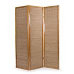 Kamerscherm roomdivider hout en bamboe 3 delig inklapbaar, Envoi, Neuf