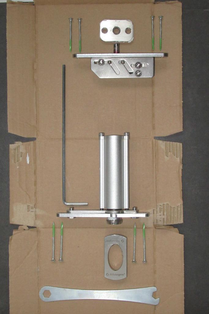 FritsJurgens System3 pivot-systeem, Doe-het-zelf en Bouw, Hang- en Sluitwerk, Zo goed als nieuw, Scharnier, Inox, Ophalen