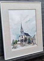 Aquarelle villance ( Luxembourg) Signe joseph tollet, Antiek en Kunst, Kunst | Schilderijen | Klassiek, Ophalen of Verzenden