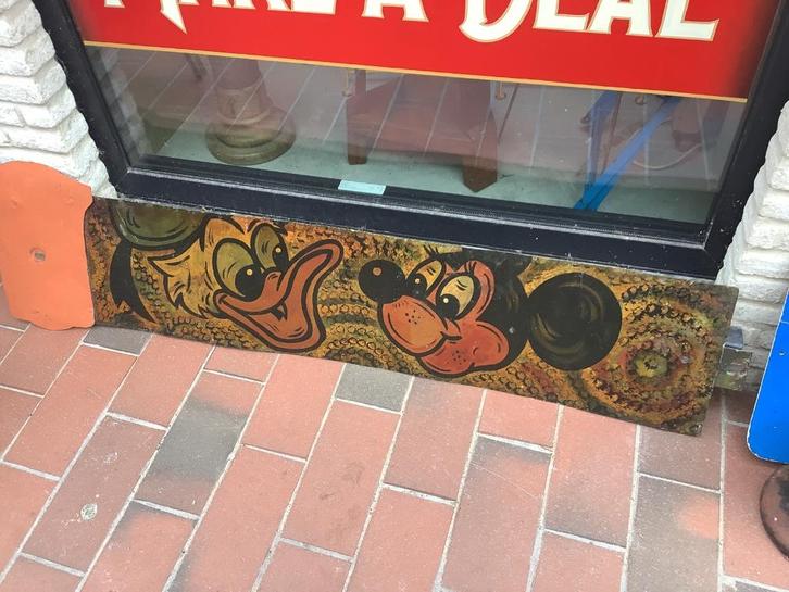 Mickey Mousse kermisbord  ! Jaren 50 !, Antiek en Kunst, Antiek | Overige Antiek, Ophalen