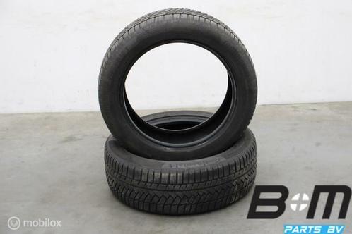2 x 2155518 95T Conti WinterContact TS850P 6mm 215 55 18, Auto-onderdelen, Banden en Velgen, Band(en), Gebruikt