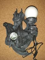 Drakenlamp, Huis en Inrichting, Lampen | Tafellampen, Minder dan 50 cm, Gebruikt, Ophalen of Verzenden, Gothic