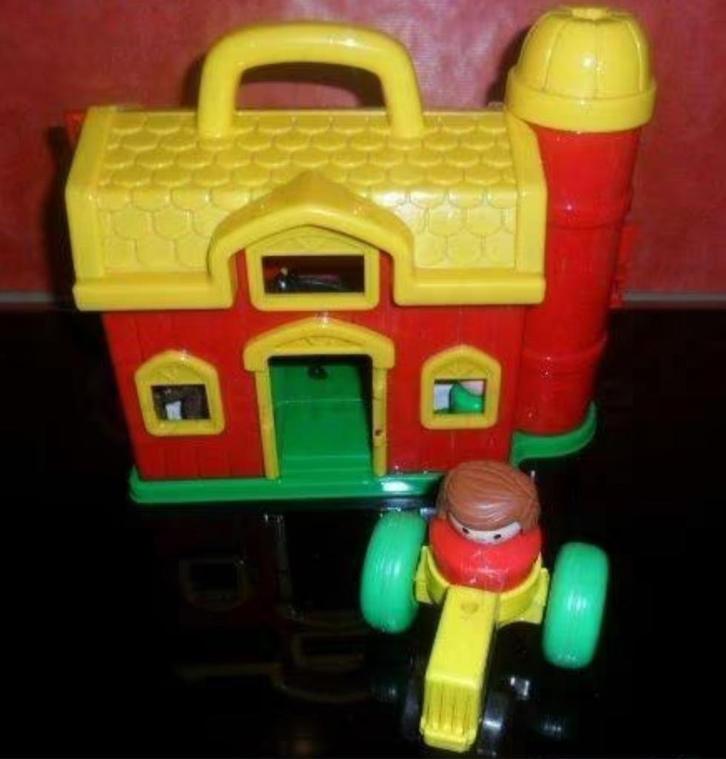 Tracteur agricole avec attributs et chiffres, Collections, Jouets miniatures, Enlèvement ou Envoi