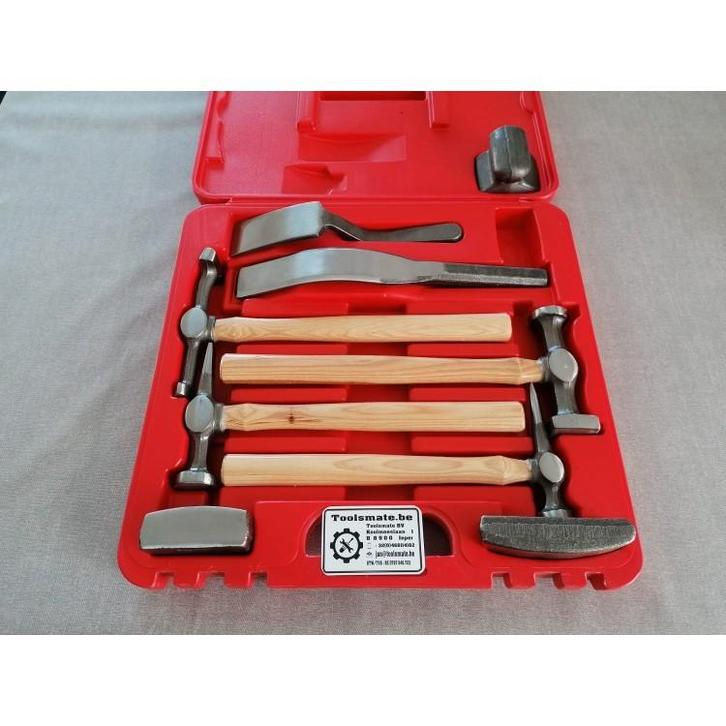 Uitdeuk hamer set met tassen slapper en uitdeuklepel, Auto diversen, Autogereedschap, Ophalen of Verzenden