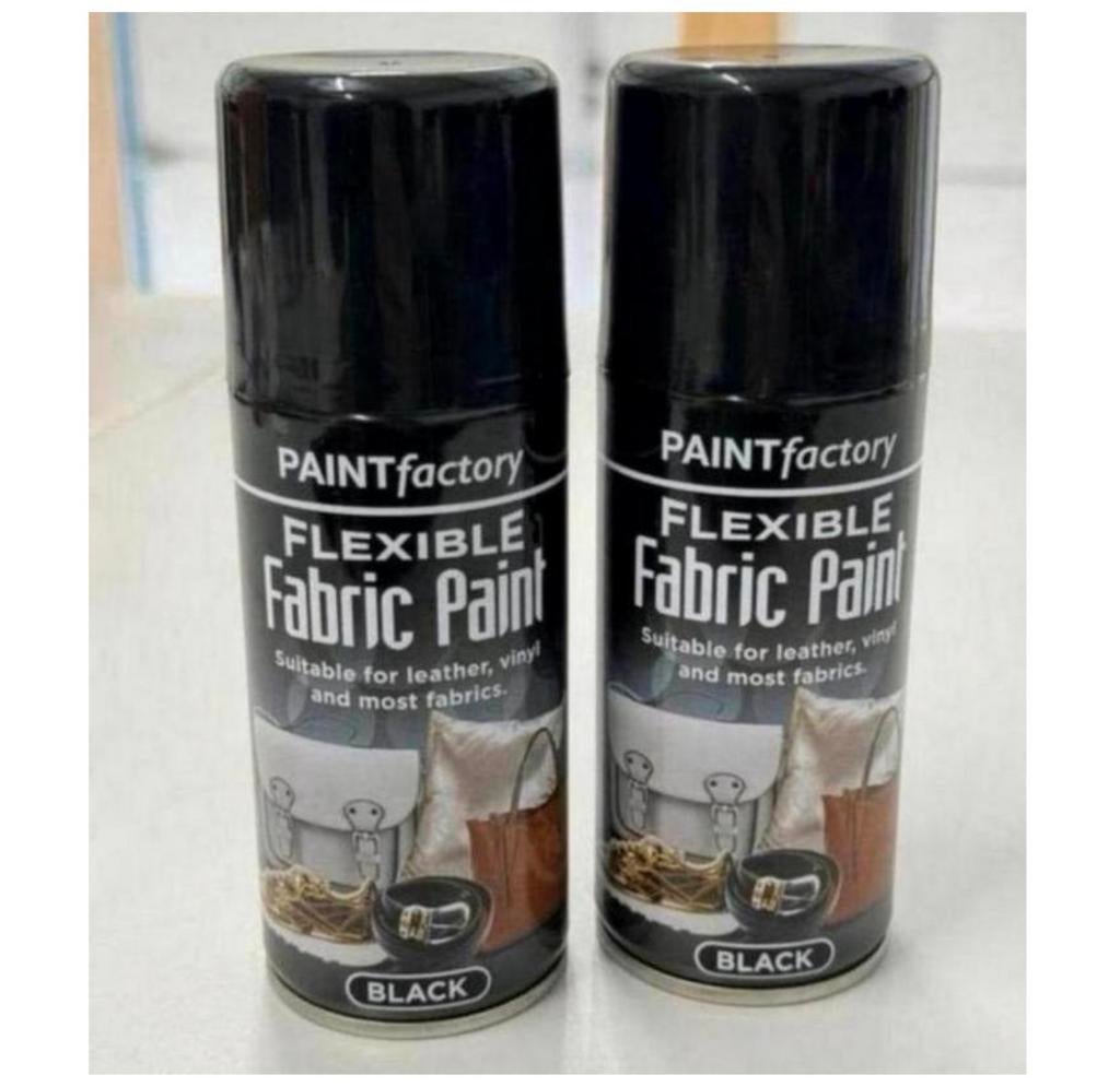2x spuitbus zwart Voor Vinyl Leer meubels tassen schoenen, Doe-het-zelf en Bouw, Verf, Beits en Lak, Nieuw, Verf, Minder dan 5 liter