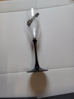 6 Champagne glazen op zwarte voet, Verzamelen, Ophalen