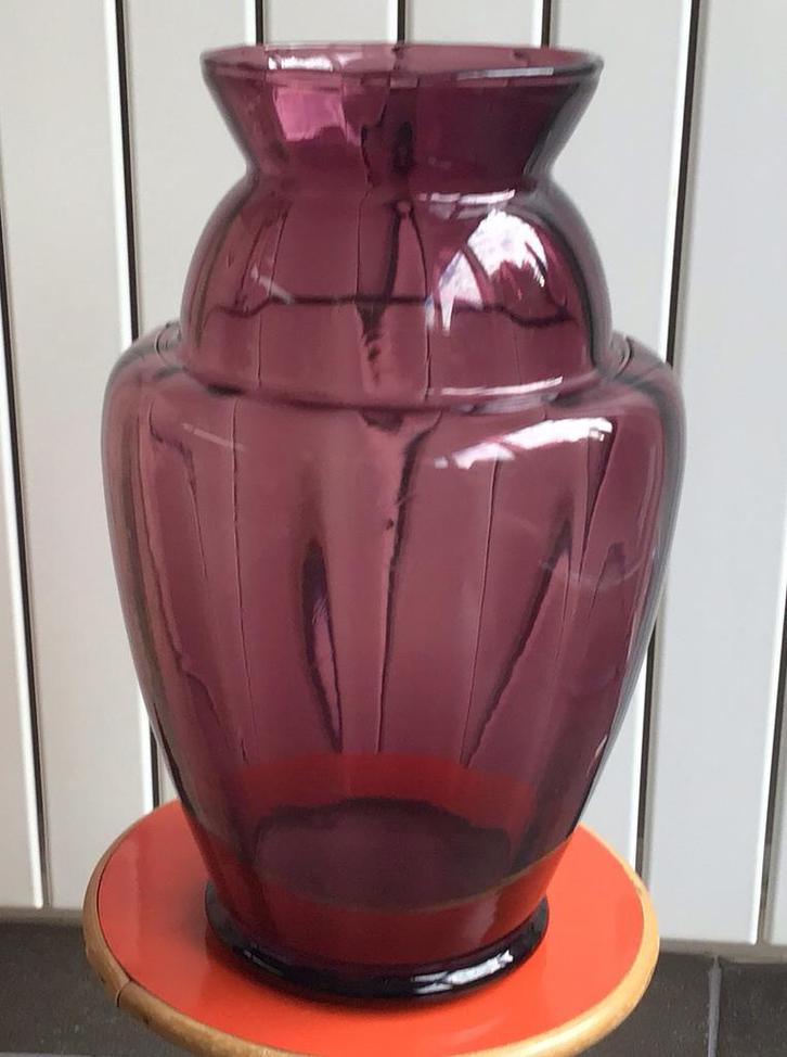 Mooie Art Deco glazen vaas van Verrerie Doyen, Antiek en Kunst, Antiek | Vazen, Ophalen of Verzenden