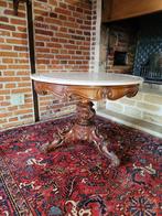 Antieke ronde salontafel, Ophalen