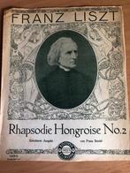 Bladmuziek piano: Liszt, Muziek en Instrumenten, Bladmuziek, Piano, Gebruikt, Ophalen of Verzenden, Artiest of Componist