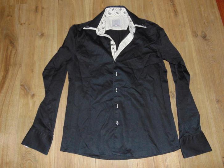 Hemd Wam Denim nieuwstaat, Kleding | Heren, Overhemden, Zo goed als nieuw, Halswijdte 39/40 (M), Zwart, Ophalen of Verzenden