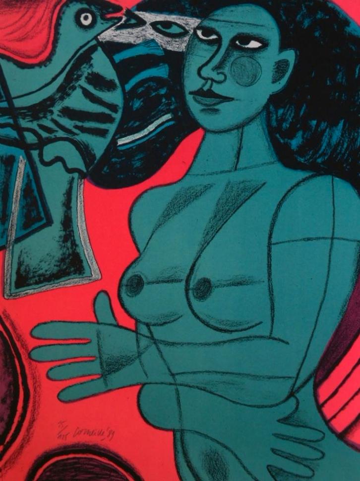 Corneille litho, Antiek en Kunst, Kunst | Litho's en Zeefdrukken, Ophalen of Verzenden