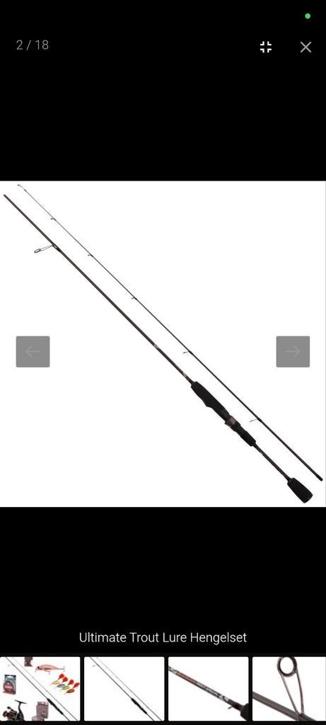 Ultimate Trout Lure forel Hengelset, Watersport en Boten, Hengelsport | Roofvissen, Gebruikt, Werphengel, Ophalen