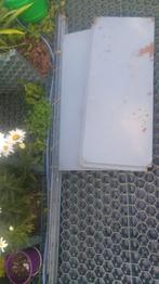 Vintage étagère 6 planches gris metal, Jardin & Terrasse, Enlèvement, Utilisé