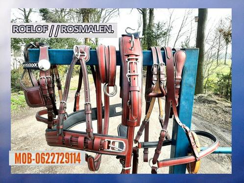🔴NIEUW COGN -ZWART ONDERL FULL-MAAT 1 SPAN TUIG 450.E. 🔴, Dieren en Toebehoren, Paarden en Pony's | Hoofdstellen en Tuigage