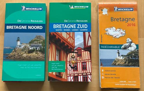 Bretagne Noord - Bretagne Zuid - kaart Bretagne 512, Livres, Guides touristiques, Comme neuf, Guide ou Livre de voyage, Michelin