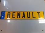 Renault - Plaque d'immatriculation française - voiture ancie, Envoi