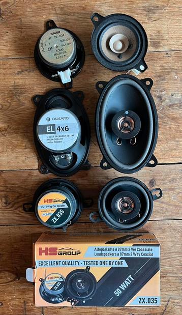 Diverse autospeakers in perfecte staat beschikbaar voor biedingen