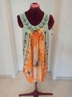 Jolie robe colorée légère à larges bretelles broderies. T. U, California Woman, Enlèvement ou Envoi, Comme neuf, Orange
