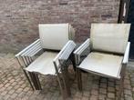 8 stoelen aluminium (40 euro voor alles), Tuin en Terras, Tuinsets en Loungesets, Ophalen