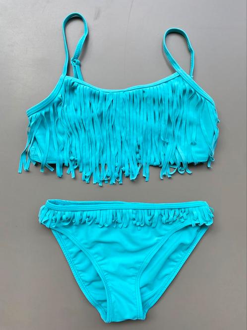Bikini turquoise franjes Shiwi 152, Kinderen en Baby's, Kinderkleding | Kinder-zwemkleding, Zo goed als nieuw, Bikiniset, Maat 152