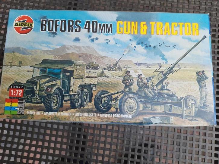 AIRFIX modelkit 1/72: BOFORS 40mm GUN + TRACTOR *NIEUW*, Hobby en Vrije tijd, Modelbouw | Auto's en Voertuigen, Nieuw, Airfix