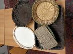 Decoratieve rieten mandjes en witte ovale schotel, Ophalen of Verzenden