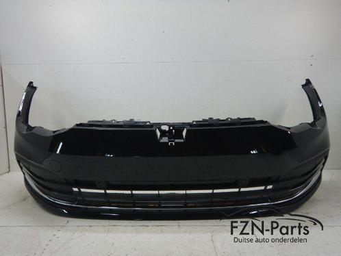 VW Golf 8 5H Voorbumper 4PDC LC9X Chroom 5H0807221J, Auto-onderdelen, Carrosserie, Gebruikt, Ophalen of Verzenden